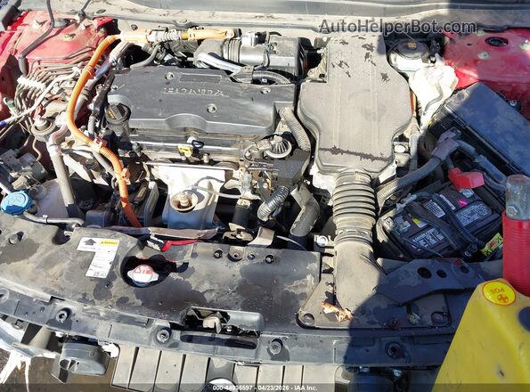 1HGCV3F24NA025785 2022 HONDA ACCORD Red Widok z tyłu