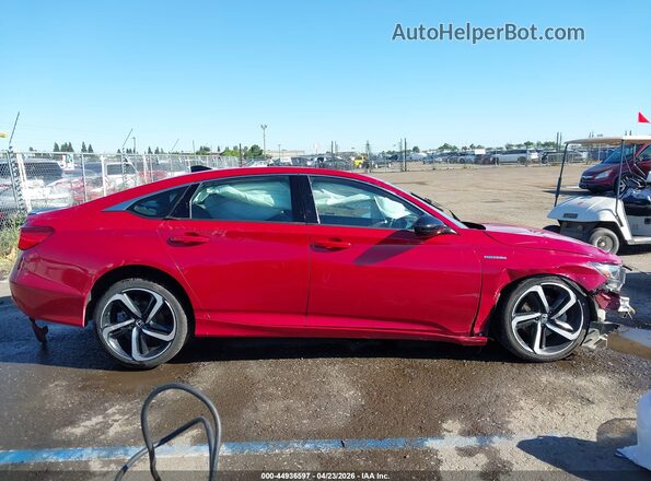1HGCV3F24NA025785 2022 HONDA ACCORD Red Widok wnętrza z tyłu
