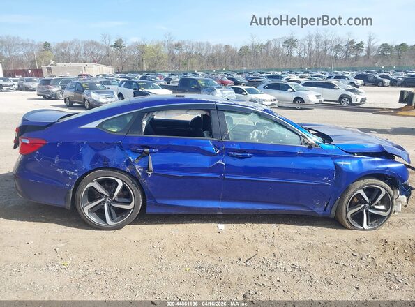 1HGCV3F29NA046812 2022 HONDA ACCORD Blue უკანა სალონის ხედი
