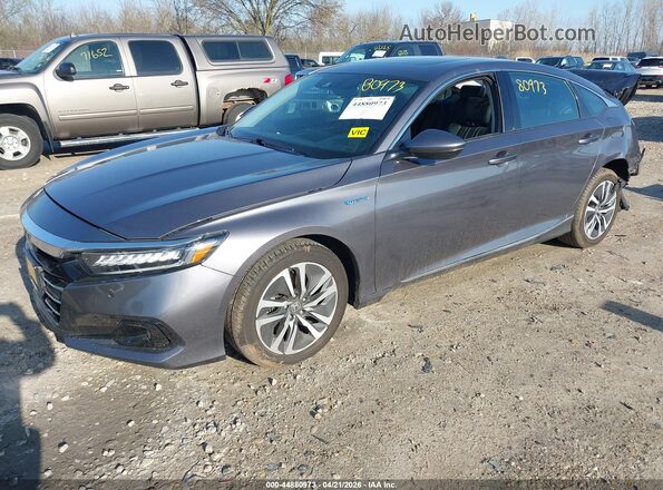 1HGCV3F59MA008313 2021 HONDA ACCORD Gray Przód lewy
