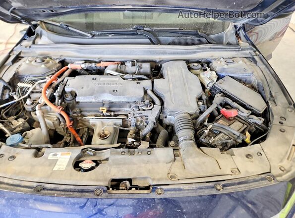 1HGCV3F9XLA008757 2020 HONDA ACCORD Blue Սալոնի հետևի տեսք