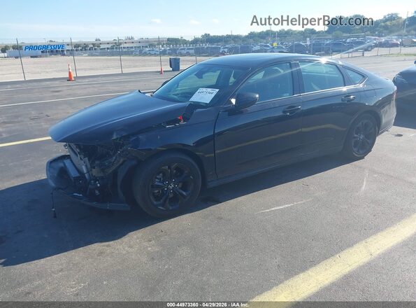 1HGCY1F40SA016512 2025 HONDA ACCORD Black Vista tres cuartos delantera izquierda