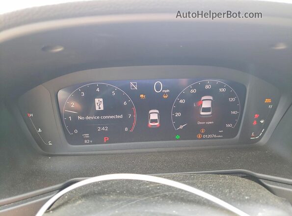 1HGCY1F45SA072607 2025 HONDA ACCORD Blue Instrument cluster view