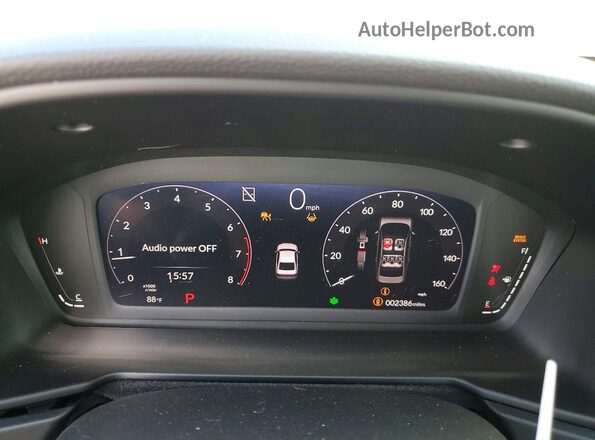 1HGCY1F4XSA062865 2025 HONDA ACCORD Gray Widok zestawu wskaźników