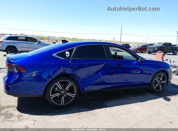 1HGCY2F51SA051784 2025 HONDA ACCORD HYBRID Blue Вид задньої частини салону