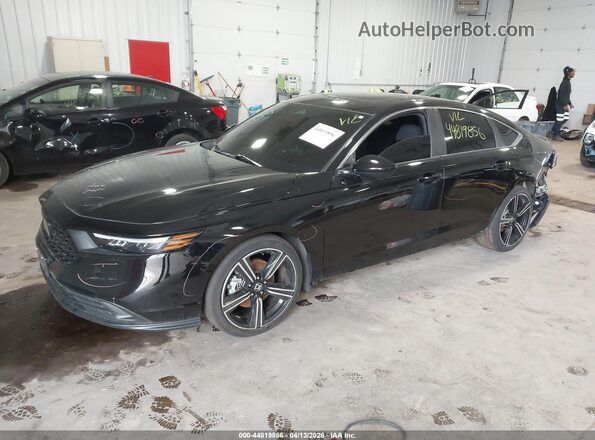 1HGCY2F52SA005302 2025 HONDA ACCORD Black Vista tres cuartos delantera izquierda