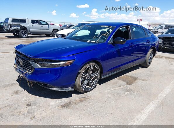 1HGCY2F52SA055049 2025 HONDA ACCORD HYBRID Blue Передня ліва чверть