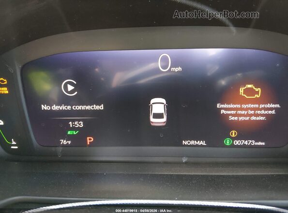 1HGCY2F52SA055049 2025 HONDA ACCORD HYBRID Blue Вид задніх сидінь