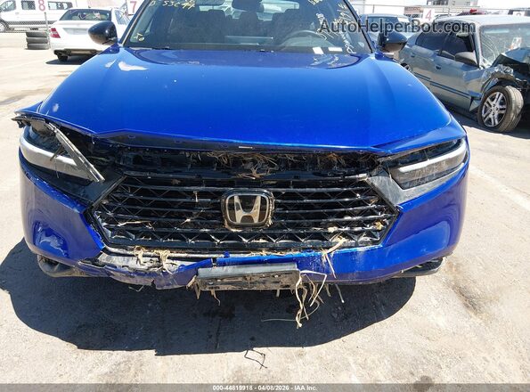 1HGCY2F52SA055049 2025 HONDA ACCORD HYBRID Blue Вид спереду