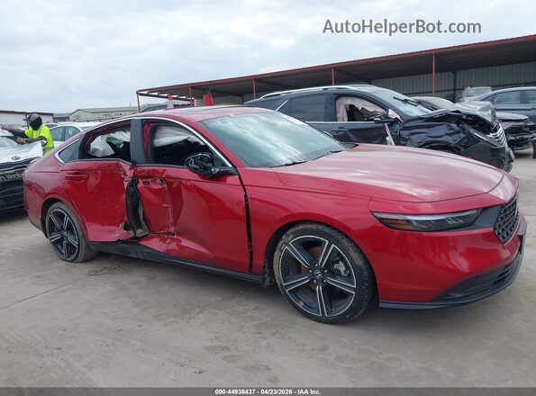 1HGCY2F56SA037525 2025 HONDA ACCORD Red Instrument cluster view