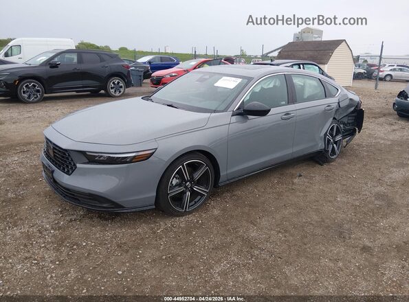 1HGCY2F5XSA043327 2025 HONDA ACCORD Gray წინა მარცხენა ხედი სამი მეოთხედიდან