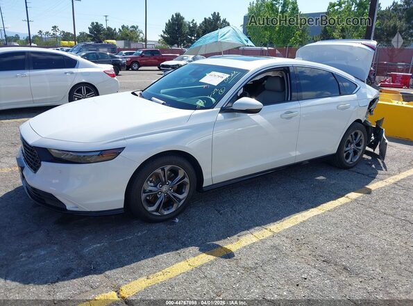 1HGCY2F68SA010044 2025 HONDA ACCORD White Առջևի ձախ երեք քառորդ տեսարան