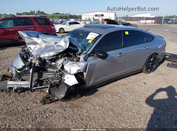 1HGCY2F74PA041744 2023 HONDA ACCORD Gray Առջևի ձախ երեք քառորդ տեսարան