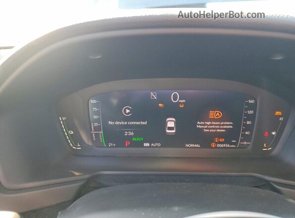 1HGCY2F86SA001585 2025 HONDA ACCORD Gray Вид щитка приладів