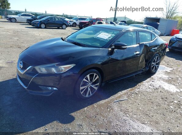 1N4AA6AP2GC443202 2016 NISSAN MAXIMA Черный Передняя левая четверть
