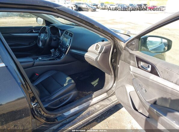 1N4AA6AP2GC443202 2016 NISSAN MAXIMA Черный Вид салона спереди