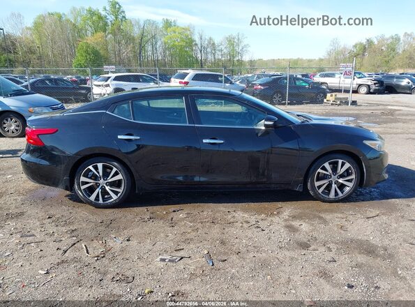 1N4AA6AP2GC443202 2016 NISSAN MAXIMA Черный Вид задней части салона