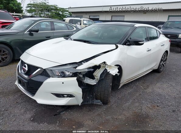 1N4AA6AP3JC363222 2018 NISSAN MAXIMA White Widok z przodu