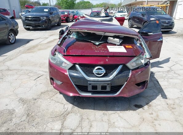 1N4AA6AP3JC370039 2018 NISSAN MAXIMA Burgundy Widok zestawu wskaźników