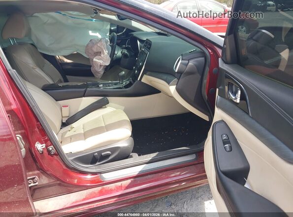 1N4AA6AP4GC413571 2016 NISSAN MAXIMA Burgundy Вид салону спереду