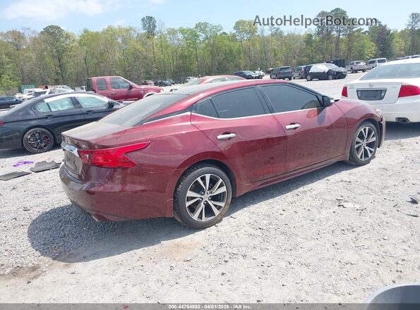 1N4AA6AP4GC413571 2016 NISSAN MAXIMA Burgundy Задня права чверть