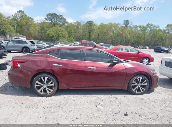 1N4AA6AP4GC413571 2016 NISSAN MAXIMA Burgundy Вид задньої частини салону