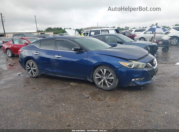 1N4AA6AP6GC404659 2016 NISSAN MAXIMA Синий Вид задней части салона