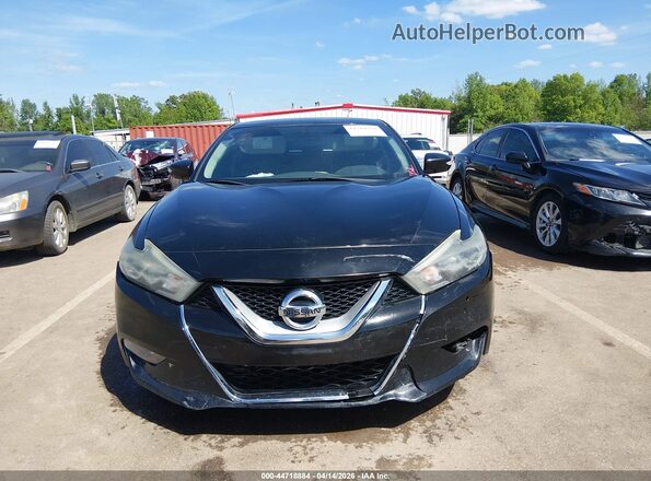 1N4AA6AP6HC451434 2017 NISSAN MAXIMA Black ხელსაწყოთა პანელის ხედი
