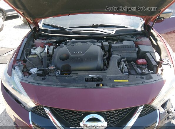 1N4AA6AP6JC371069 2018 NISSAN MAXIMA Maroon Vista trasera