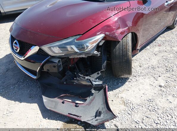 1N4AA6AP6JC371069 2018 NISSAN MAXIMA Maroon Vista frontal