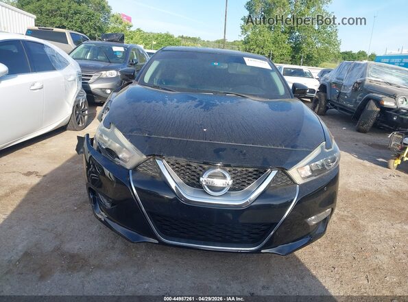 1N4AA6AP8HC445487 2017 NISSAN MAXIMA Black Вид щитка приладів