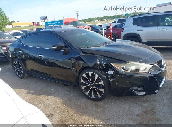 1N4AA6AP8HC445487 2017 NISSAN MAXIMA Black Вид задньої частини салону