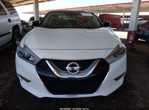 1N4AA6APXHC420087 2017 NISSAN MAXIMA Белый Вид щитка приборов