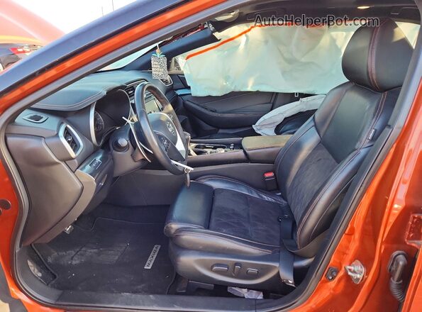1N4AA6AV9KC363483 2019 NISSAN MAXIMA Orange Front interior view