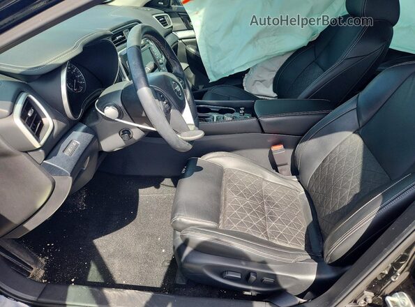 1N4AA6AVXKC384603 2019 NISSAN MAXIMA PLATINUM Black Widok wnętrza z przodu