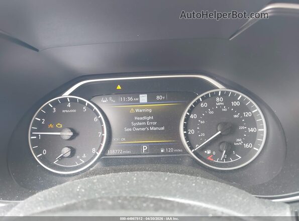 1N4AA6CV2LC385100 2020 NISSAN MAXIMA Black უკანა სავარძლების ხედი