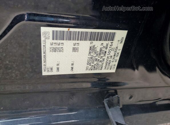 1N4AA6FV5PC505764 2023 NISSAN MAXIMA Black Շարժիչի բաժամունքի տեսք