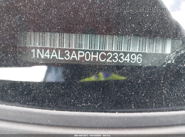 1N4AL3AP0HC233496 2017 NISSAN ALTIMA Black Շարժիչի բաժամունքի տեսք