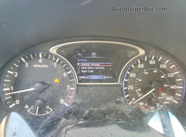 1N4AL3AP3HC165159 2017 NISSAN ALTIMA Синий Вид щитка приборов
