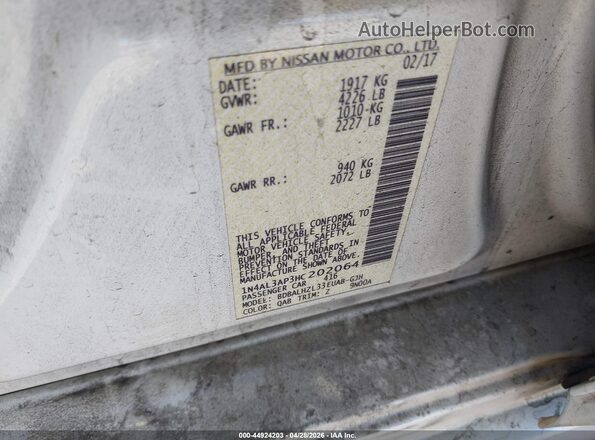1N4AL3AP3HC202064 2017 NISSAN ALTIMA White Вид підкапотного простору