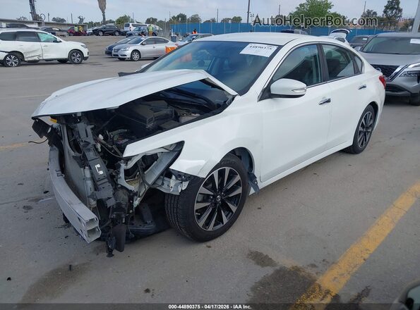 1N4AL3AP6JC234903 2018 NISSAN ALTIMA White წინა მარცხენა ხედი სამი მეოთხედიდან
