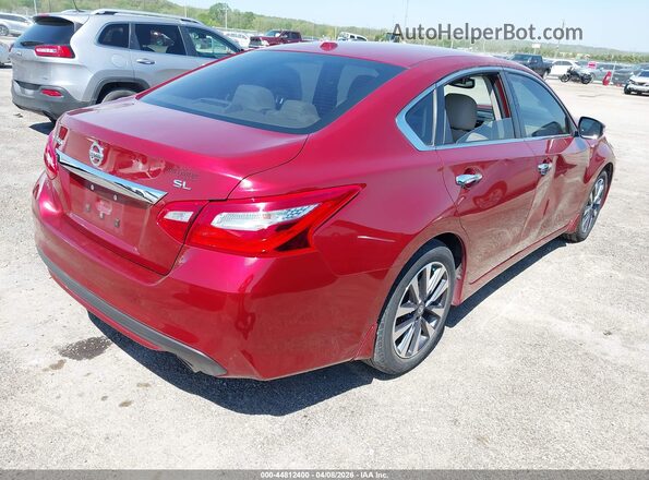 1N4AL3APXHC117464 2017 NISSAN ALTIMA Темно-бордовый Задняя правая четверть