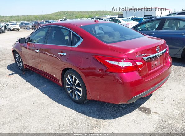 1N4AL3APXHC117464 2017 NISSAN ALTIMA Темно-бордовый Задняя левая четверть