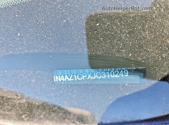 1N4AZ1CPXJC310249 2018 NISSAN LEAF Серый Вид подкапотного пространства