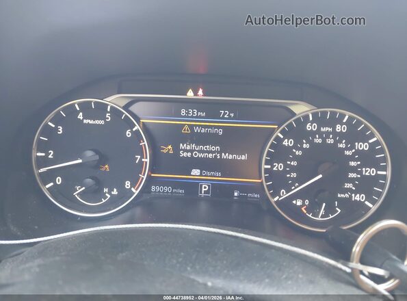 1N4BL4BV2LC130886 2020 NISSAN ALTIMA Black უკანა სავარძლების ხედი