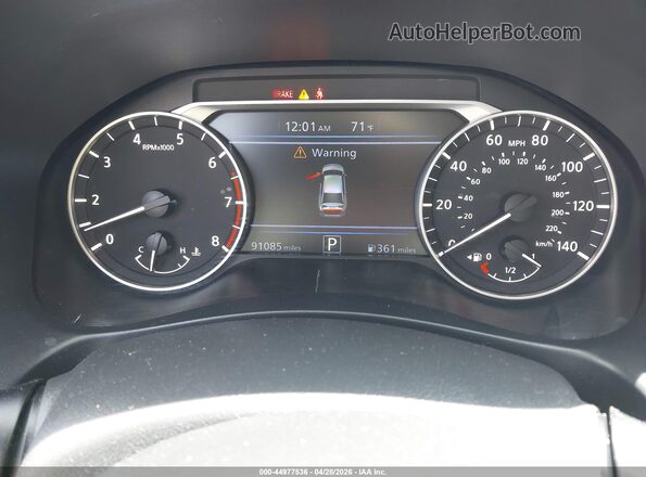 1N4BL4BV3LC247828 2020 NISSAN ALTIMA White უკანა სავარძლების ხედი