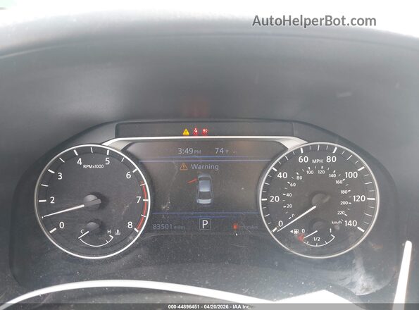 1N4BL4CV9KC254697 2019 NISSAN ALTIMA Black უკანა სავარძლების ხედი