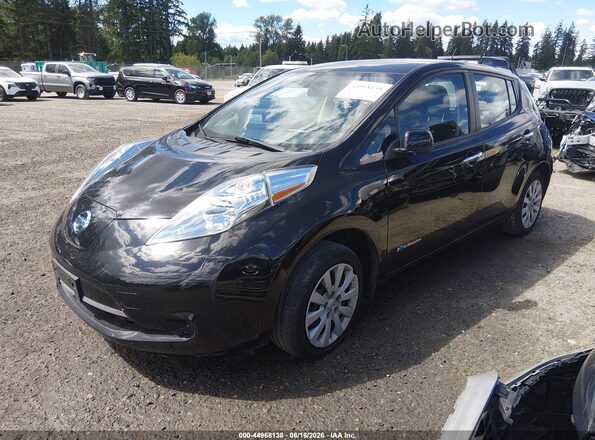 1N4BZ0CP7HC302845 2017 NISSAN LEAF Black Передня ліва чверть