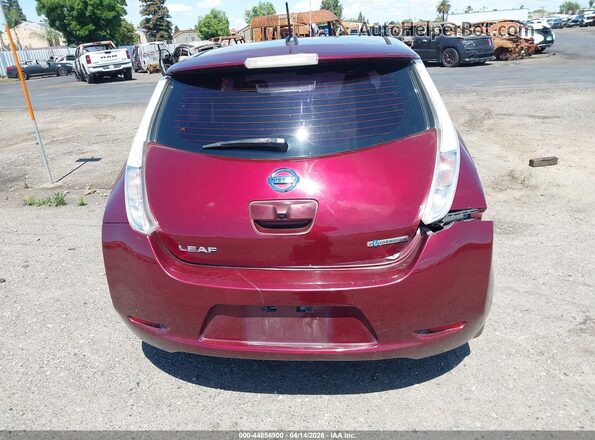 1N4BZ0CP9HC308016 2017 NISSAN LEAF Maroon 