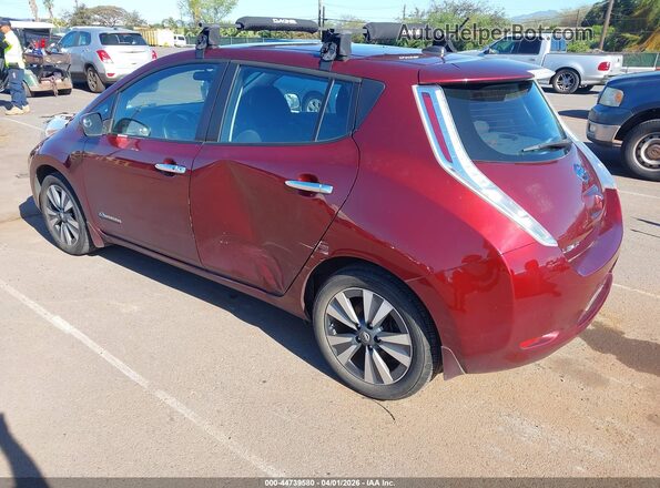 1N4BZ0CPXHC304783 2017 NISSAN LEAF Red Հետևի ձախ